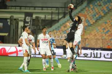 لقطات من مباراة الزمالك وبيراميدز في الدوري
