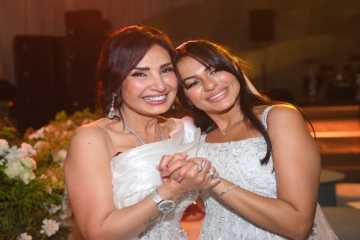 لقطات من حفل زفاف ابنة أمل رزق بحضور نجوم الفن