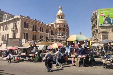 استمرار تطوير منطقة العتبة وإنشاء مظلات للباعة