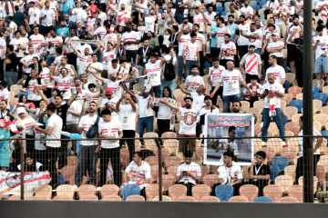 جماهير الزمالك تملأ مدرجات استاد القاهرة قبل انطلاق نهائي الكونفدرالية