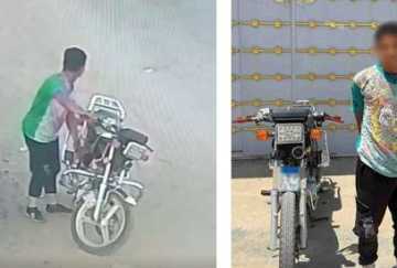 القبض على حرامي الموتوسيكلات في بني سويف