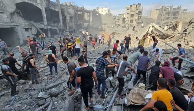 غارات جوية ونيران مكثفة من آليات الاحتلال على رفح جنوب قطاع غزة 