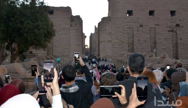 على أنغام الربابة والمزمار.. تعامد الشمس على معابد الكرنك وإعلان بدء الشتاء 