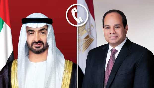 السيسي يؤكد لـ بن زايد رفض مصر القاطع لأي انتهاك لسيادة الدول العربية