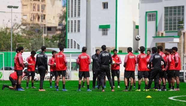 منتخب الناشئين يختتم استعداداته لمواجهة الجزائر (صور) 