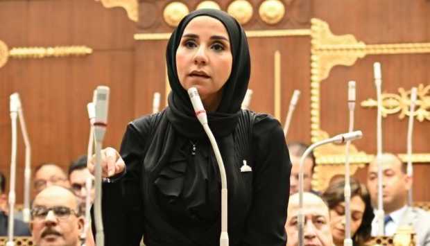 النائبة ولاء هرماس تستعرض سياسة الحكومة لتأمين الامتحانات أمام مجلس الشيوخ 
