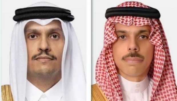 وزيرا خارجية قطر والسعودية يبحثان هاتفيا جهود خفض التصعيد في المنطقة 