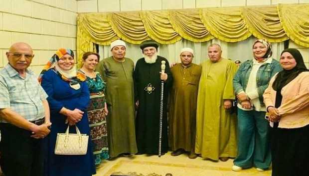 وفد من بيت العائلة المصرية يزور مسار العائلة المقدسة بسمالوط 