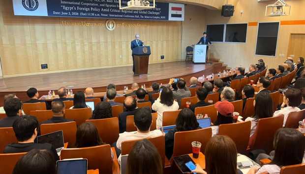 وزير الخارجية من جامعة هانكوك الكورية: قضية المياه وجودية لمصر 