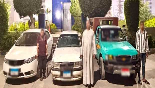 صبط 3 سائفين للسير عكس الاتجاه في بني سويف 