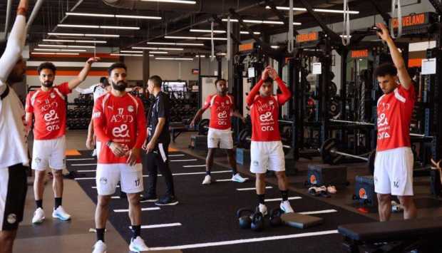 الفراعنة يستعدون للفوز على البرازيل بـ تدريبات في الجيم (صور) 