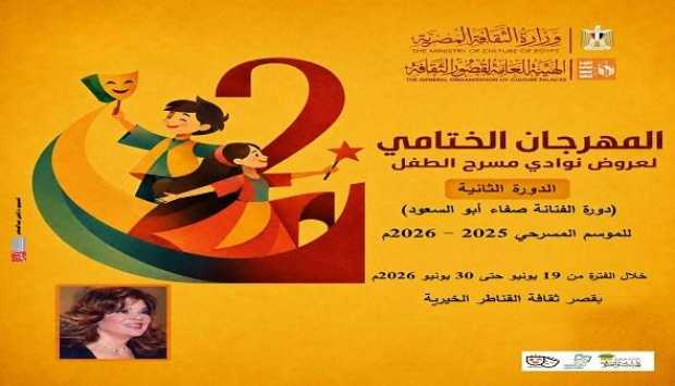«الأراجوز الكسلان» ضمن المهرجان الختامي لنوادي مسرح الطفل.. الليلة 