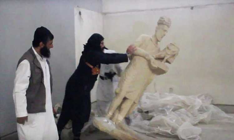 داعش تهدم أثار الموصل
