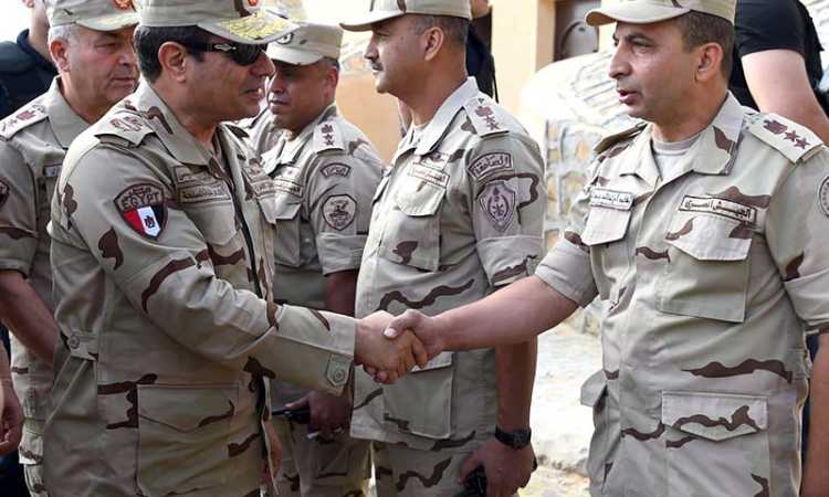 السيسى يصل إلى شمال سيناء