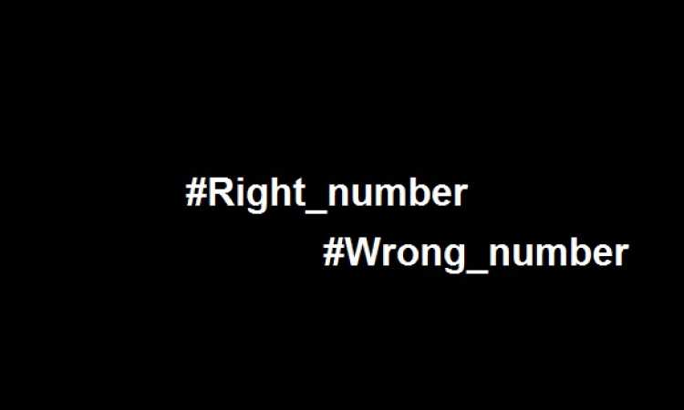 Right number 