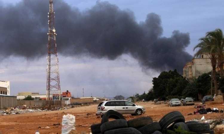 قصف بنغازى - صورة أرشيفية