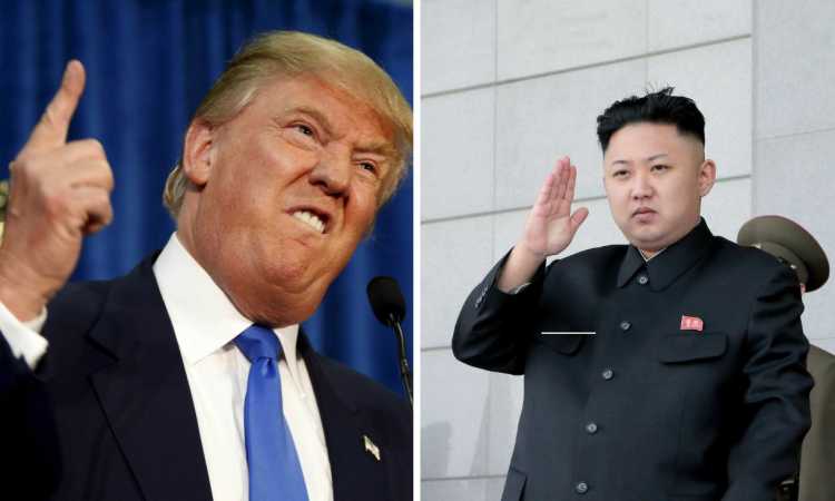 دونالد ترامب وكيم يونج أون