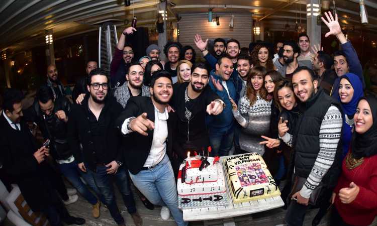 مينا عطا يحتفل بعيد ميلاده