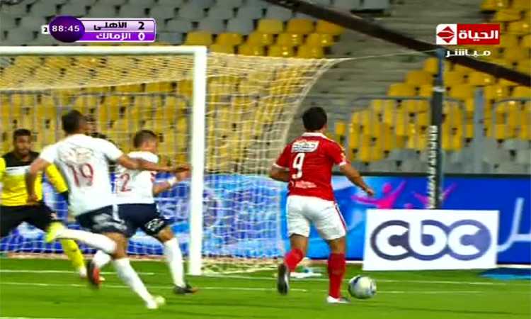  عمرو جمال يحرز الهدف الثانى فى مرمى الزمالك