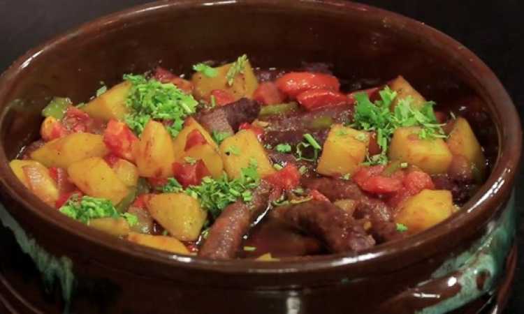 سجق بالبطاطس