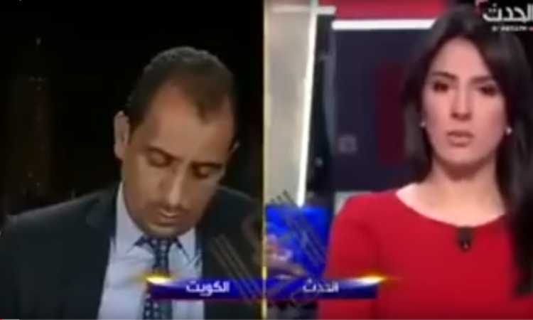 المحلل السياسى اليمنى ينام على الهواء