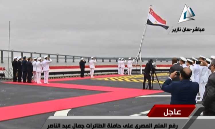 رفع العلم المصرى