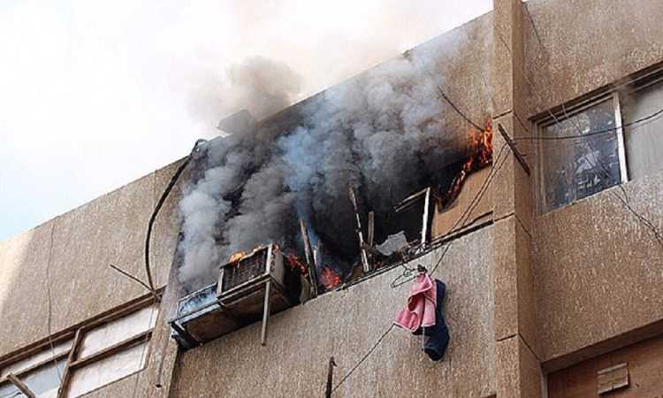 حريق شقة - صورة أرشيفية