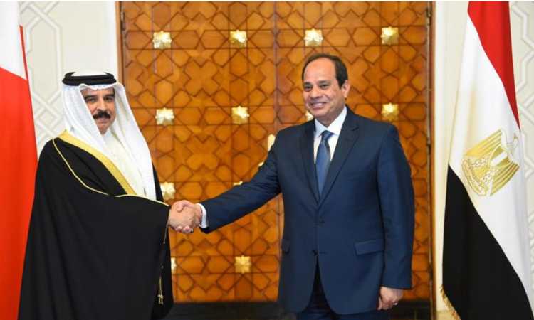 الرئيس السيسى وملك البحرين