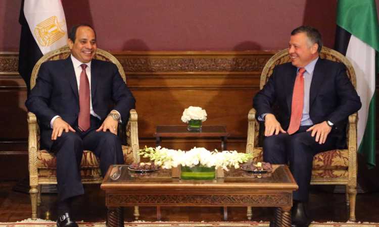 الرئيس السيسى والعاهل الأردنى