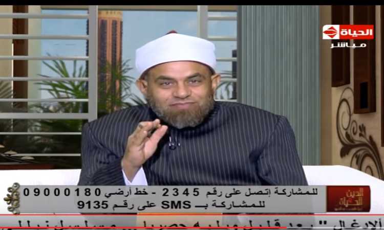 الشيخ أشرف الفيل خلال تقديم الحلقة