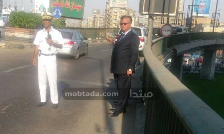 مدير أمن القاهرة أعلى كوبري أكتوبر