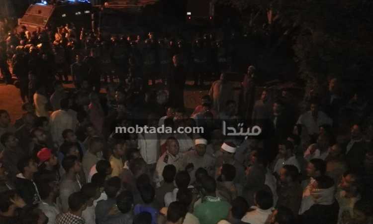 تظاهرات أهالى قرية شما بأشمون بالمنوفية