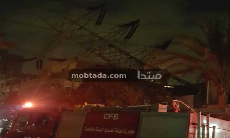 سقوط برج ضغط عالى