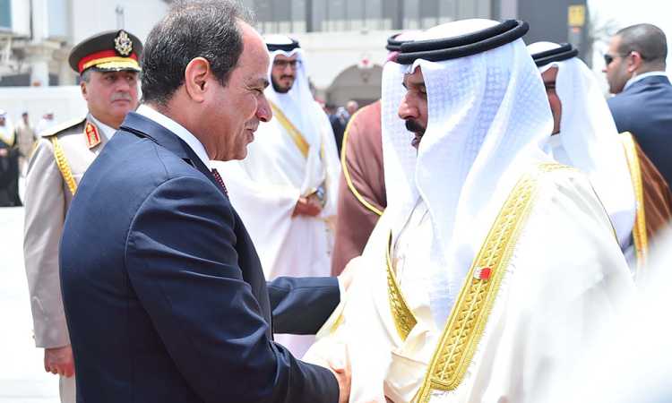 السيسى وملك البحرين