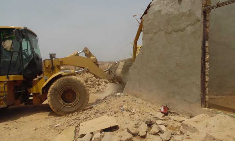 التعدى على أراضى 