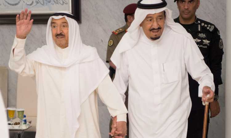 خادم الحرمين وأمير الكويت