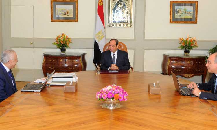 السيسى ووزير التربية والتعليم