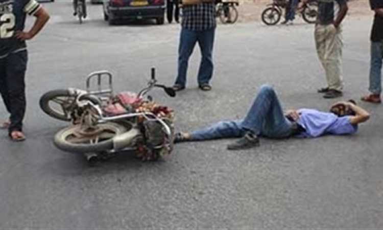 حادث دراجة بخارية