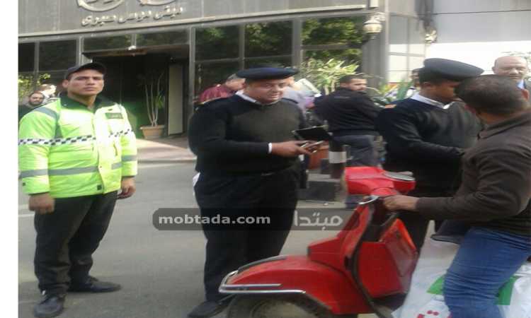 حملة مرورية بشارع الصحافة 