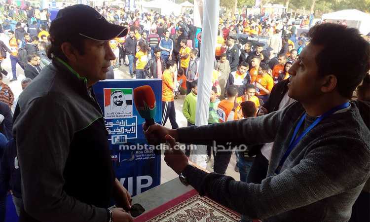 هانى رمزى يشارك فى ماراثون زايد الخير بالأقصر