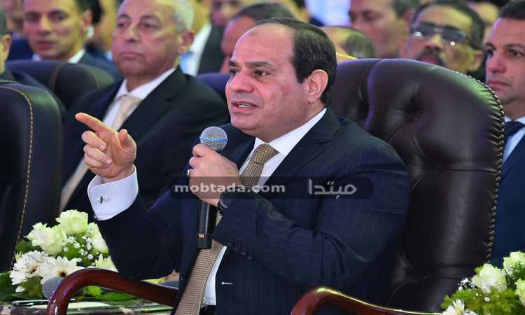 السيسى يفتتح مشروعات ببنى سويف