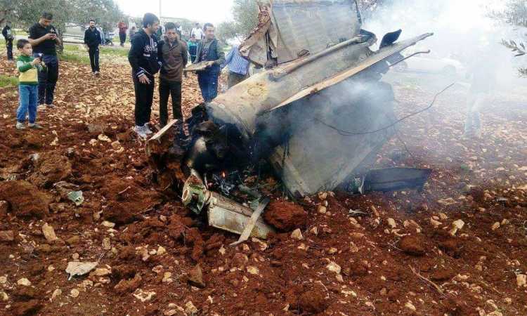 حطام الطائرة الإسرائيلية