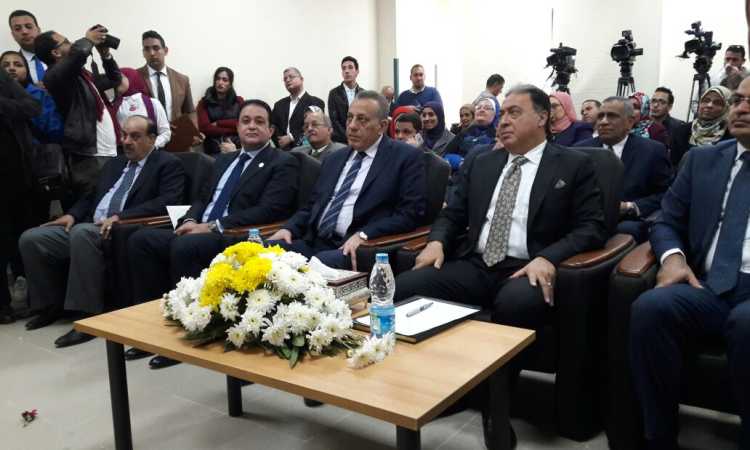 علاء عابد ووزير الصحة يفتتحان مستشفى الصف