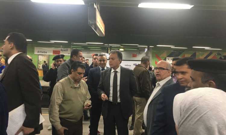 وزير النقل يتفقد محطات مترو الأنفاق - أرشيفية