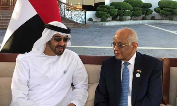 على عبدالعال وولى عهد أبوظبى