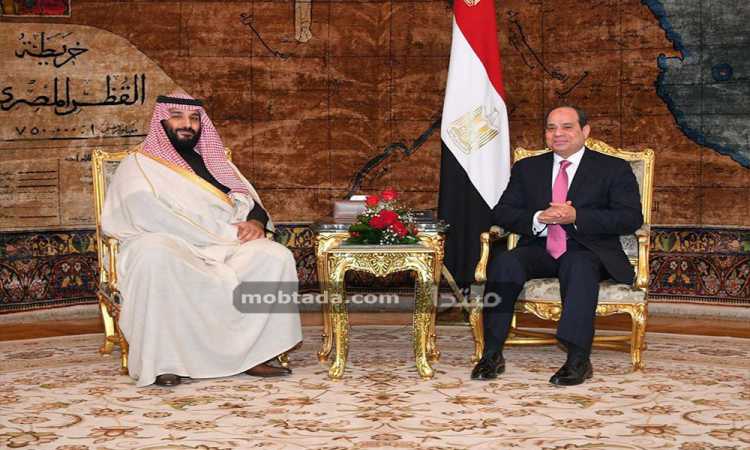 الرئيس السيسى وولى  العهد السعودى 