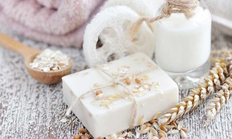 صابون الحليب الطبيعى