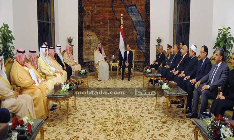 لقاء الرئيس السيسى وبن سلمان 