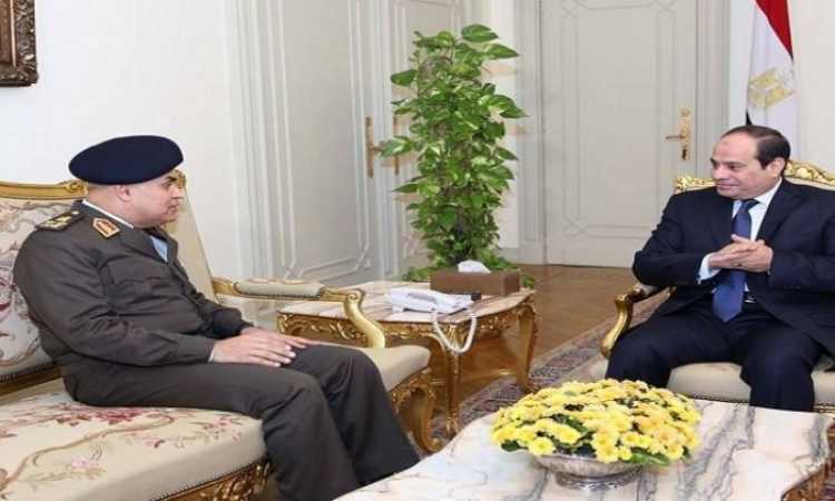 الرئيس السيسى ووزير الدفاع الفريق أول صدقى صبحى