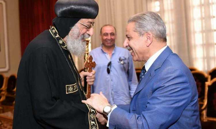 البابا تواضروس يستقبل السفير أحمد القطان